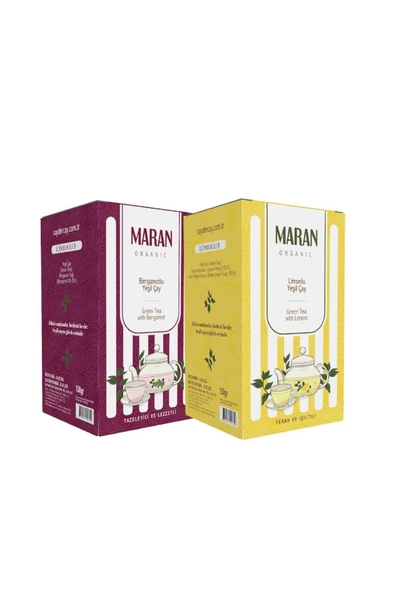 MARAN Limon ve Bergamotlu Yeşil Çay 2'li 300 Gr ürün görseli