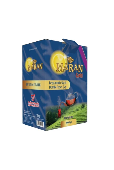 MARAN Bergamotlu Siyah Demlik Poşet Çay 1 Kg 20 gr ürün görseli