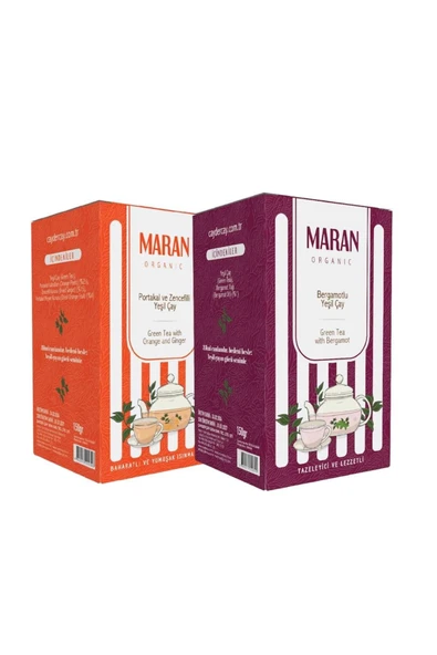 MARAN Portakallı ve Bergamotlu Yeşil Çay 2'li 300 Gr ürün görseli