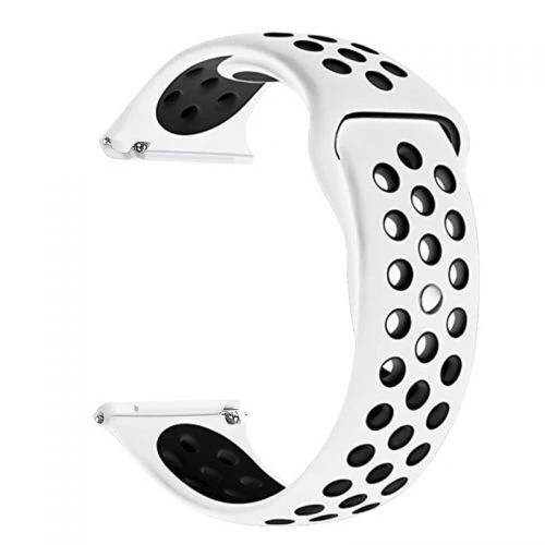 Gpack Huawei Watch GT 3 Classic 46mm Kordon Delikli Çift Renk Silikon - 2