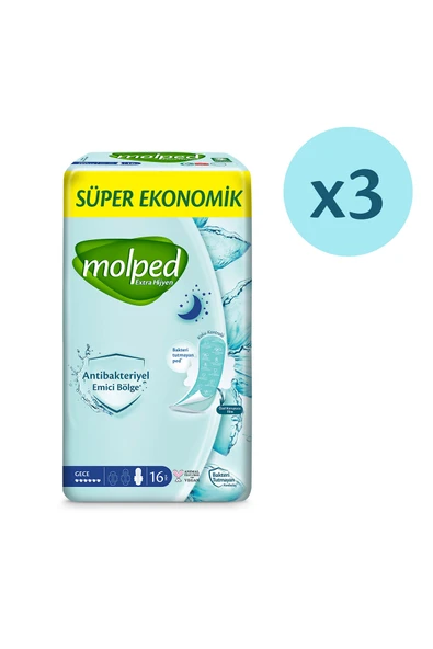 Molped Extra Hijyen Gece Süper Avantaj Paketi 48 Adet - 2