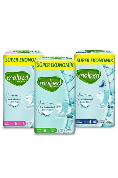 Molped Extra Hijyen Süper Ekonomik Karma Paket 58 Adet - 2