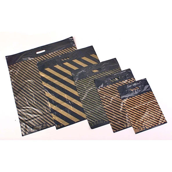 Aksan Plastik Takviyeli Çanta Taşıma Torbası Alışveriş Poşet 50 Adet No4 40x50cm - 2