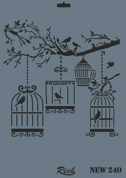 Rich New Seri N-240 Stencil 35x25 cm ürün görseli