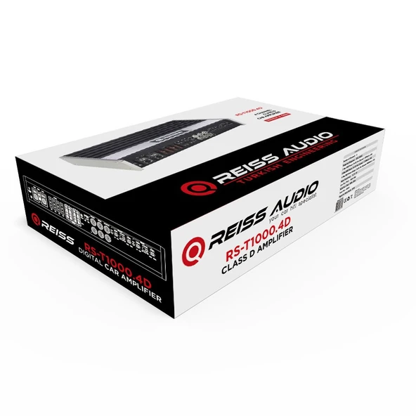 REISS AUDIO RS T1000.4D 250watts X 4ch @ 4 Ohms Rms - 6