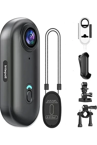 Mini 4K WIFI Aksiyon Kamerası Vücut Kamerası Giyilebilir Video Kaydedici Hafıza Kartı Dahil