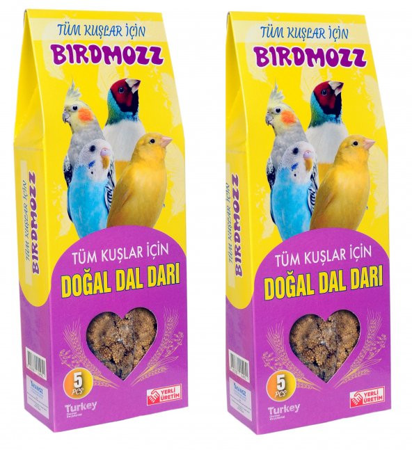 BirdMozz Doğal Dal Darı 5li Paket 2 Adet