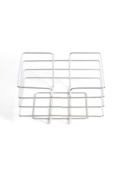 Kare Ekmeklik ve Sunum Sepeti Krom - Resim 3