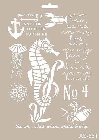 A4 SERİSİ STENCIL AS561 21X29 ürün görseli 1