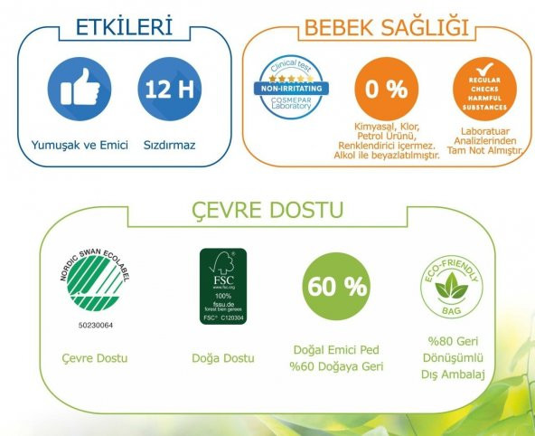 Antialerjik-Ekolojik Bebek Bezi No:4 Maxi Single (9-20 kg 23 Adet) - Tidoo Nature - 2