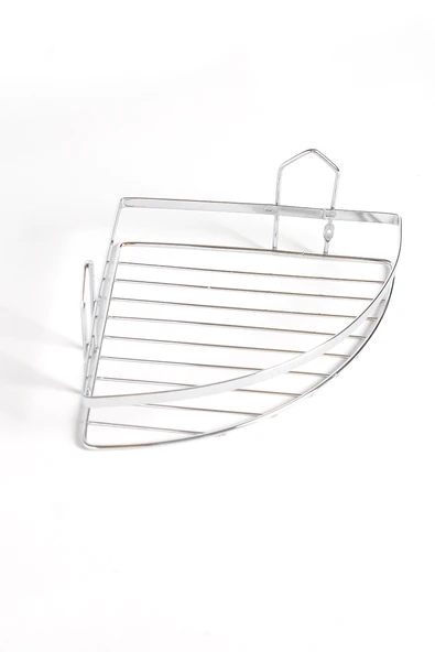 Tekli Oval Köşe Banyo Rafı Şampuanlık ürün görseli 1