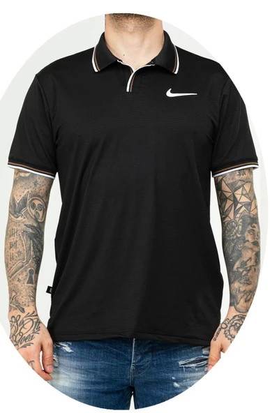 Nike EF-4504 Erkek Polyester Mesh Polo Yaka T-Shirt - 3