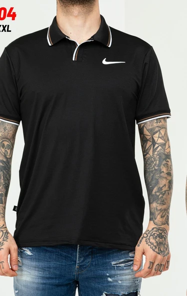 Nike EF-4504 Erkek Polyester Mesh Polo Yaka T-Shirt