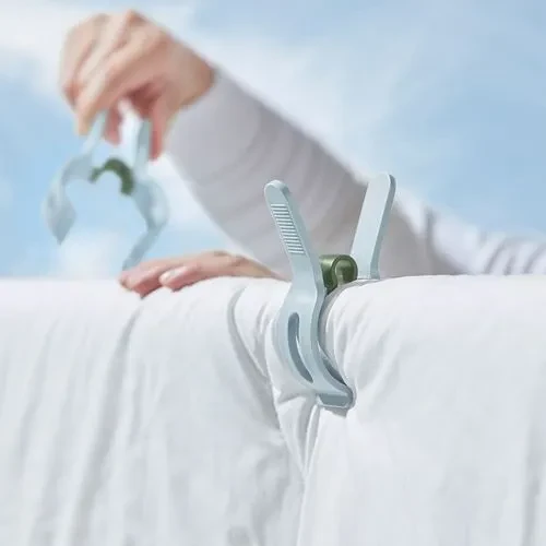 IKEA Slibb Geniş Mandal Yorgan Mandalı 2'li Mavi - Yeşil - Resim 2