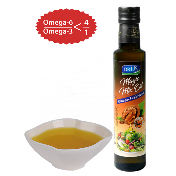 Magic Mix Oil Omega-3 & Zerdeçallı Ceviz Yağı (250 ml) - Dr.Us
