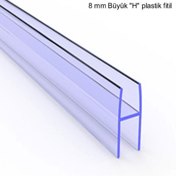 Plastik Cam Balkon Fitili-Şeffaf İzolasyon-Yalıtım Contası (8 .Mm)