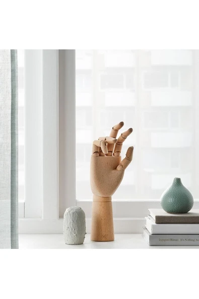 IKEA Handskalad Dekoratif Aksesuar Natürel  Ahşap El Maketi - Resim 2