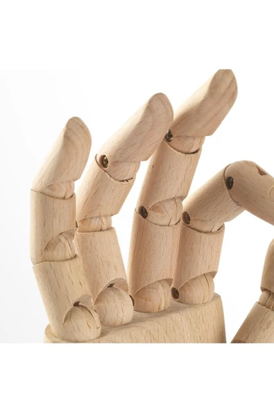 IKEA Handskalad Dekoratif Aksesuar Natürel  Ahşap El Maketi - Resim 4