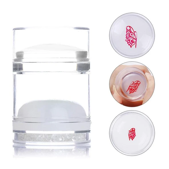 Çift Silikonlu Stamping Baskı ve French Uygulama Mühürü 009