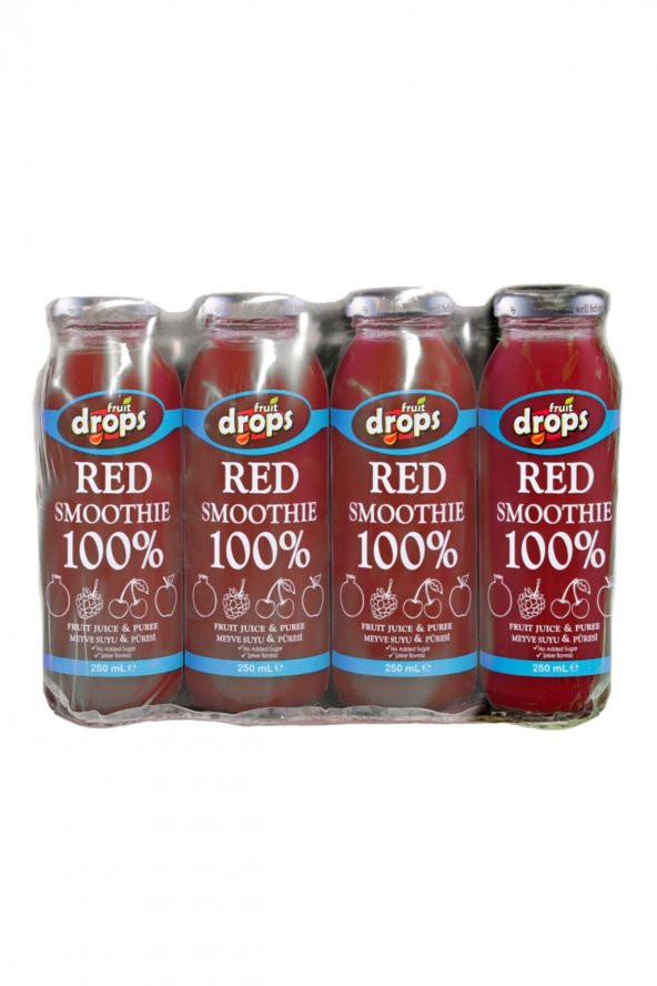 100 Red Smoothie, 12 Adet,250 Ml