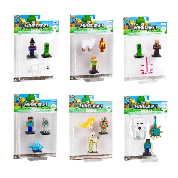Minecraft 3D Figür Toppeez 3'lü Set - 2