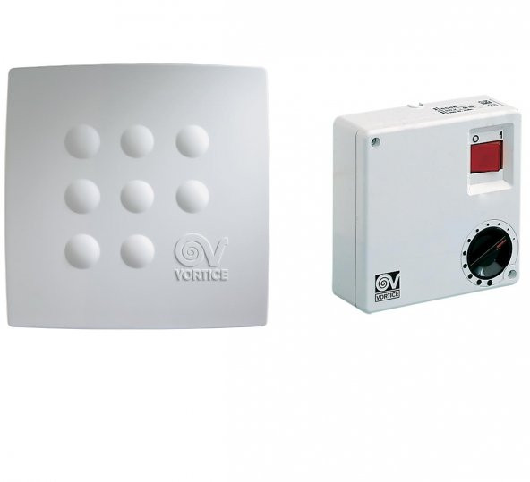 Vortice Vort Quadro I Micro 100 I C 1.5 Hız Anahtarı Tasarruflu Havalandırma Fanı Anahtar Yüksek Basınçlı AGMair Agm Havalandırma Fanları