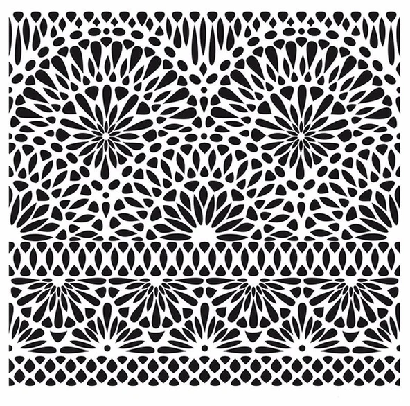 HOME DECOR MİNİ STENCIL HDM-103 25X25