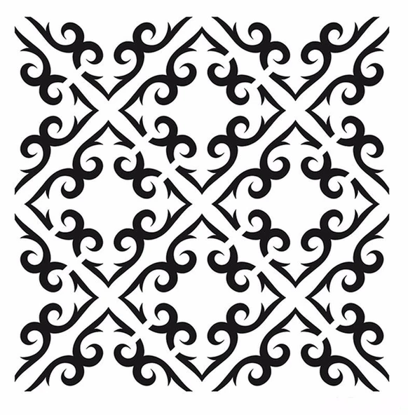 HOME DECOR MİNİ STENCIL HDM-101 25X25 ürün görseli