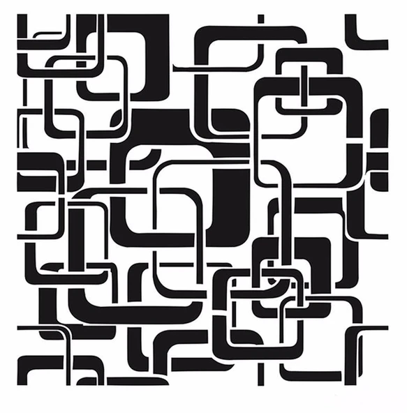 HOME DECOR MİNİ STENCIL HDM-105 25X25 ürün görseli