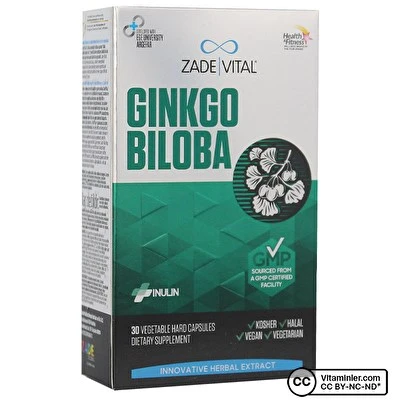 Zade Vital Ginkgo Biloba Takviye Edici Gıda 30 Kapsül - 1