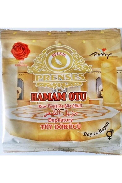 Prensess Prenses Gül Kokulu Tüy Dökücü Toz - Hamam Otu 150gr X 10 Paket Kötü Koku Içermez