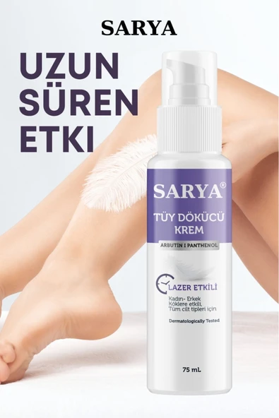 SARYA Tüy Dökücü Krem 75 ML Lazer Etkili Arbutin 1 Panthenol - 2
