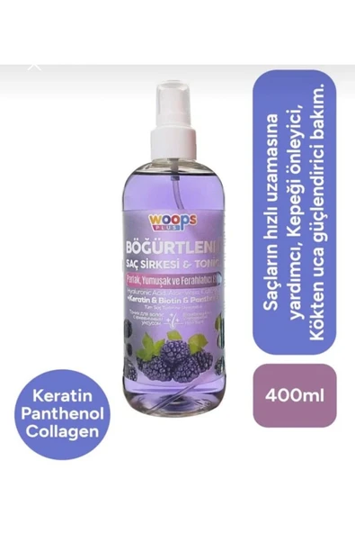 Woops Böğürtlenli Sirke & Saç Toniği 400 ml - 1