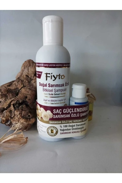 şifayen Fiyto Sarımsak Özlü Bitkisel Şampuan 500 Ml & 43; Saç Serumu 75 Ml Hediye ürün görseli 1