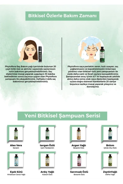 Phytoflora Tuzsuz Yağlı Ve Kepekli Saçlara Özel Isırgan Özlü Bitkisel Şampuan 400ml - Resim 8