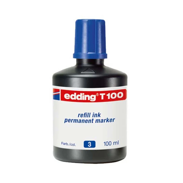 Edding Mürekkep Permanent Mavi 100 ml T100 (1 adet)