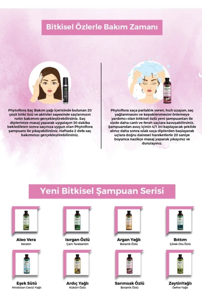 Phytoflora Tuzsuz Yağlı Ve Dökülen Ve Kepekli Saçlara Özel Sarımsak Özlü Bitkisel Şampuan - Resim 8
