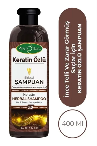 Phytoflora Keratin Özlü Bitkisel Şampuanı 400 ml - 1