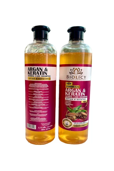 bıolıcy Argan & Keratin Şampuanı 700 ML 1+1