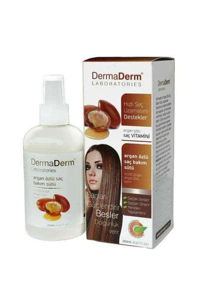 DermaDerm Keratin Kolajen Argan Özlü Saç Bakım Sütü 250 ml