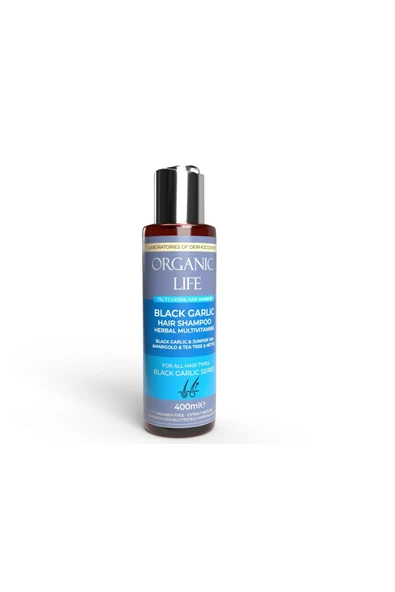 organic life Siyah Sarımsak Şampuanı 2 ADET Black Garlic Hair Shampoo 400 ML - 2
