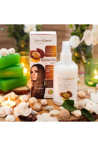 DermaDerm Argan Özlü Saç Bakım Sütü 250 Ml