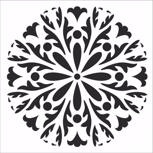 HOME DECOR MİNİ STENCIL HDM-112 25X25