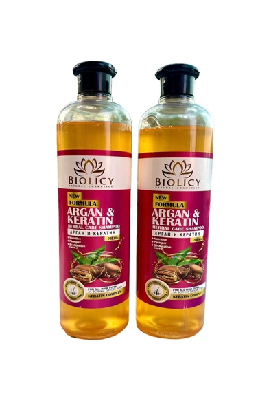bıolıcy Argan & Keratin Şampuanı 700 ML 1+1 - 2