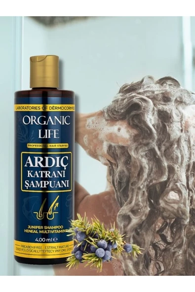 organic life Ardıç Katranı Şampuanı 400 ML -JUNIPER TAR SHAMPOO ürün görseli