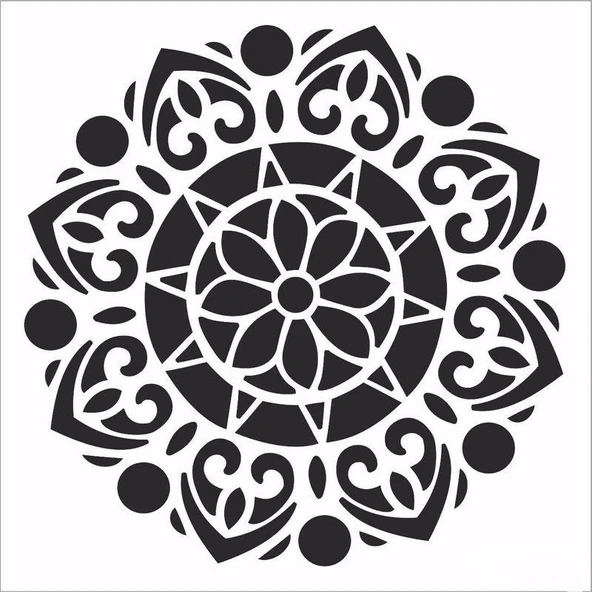 HDM117 Home Dekor Midi Stencil (25X25)