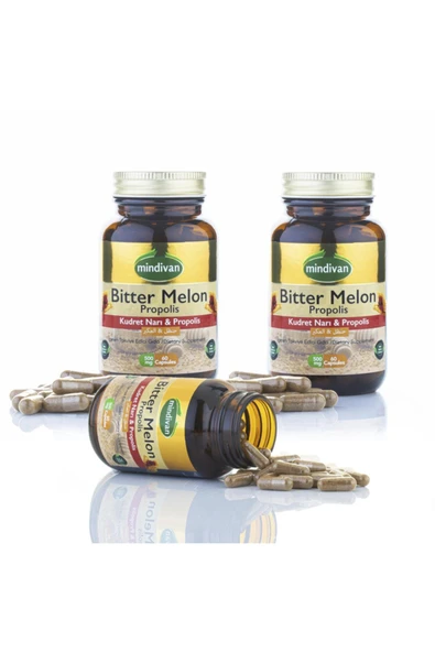 Mindivan Bitter Melon - Propolis - Kudret Narı Ve Propolis X3 Adet ürün görseli 1
