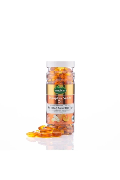 Mindivan Bal Kabağı Çekirdeği Yağı Soft Jel Kapsül 1000 Mg 100'lü - 1