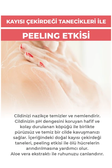 Ab-ı Gül Aleo Vera Body Peeling Doğal Kayısı Çekirdeği Tanecikleri 250 Ml - 3