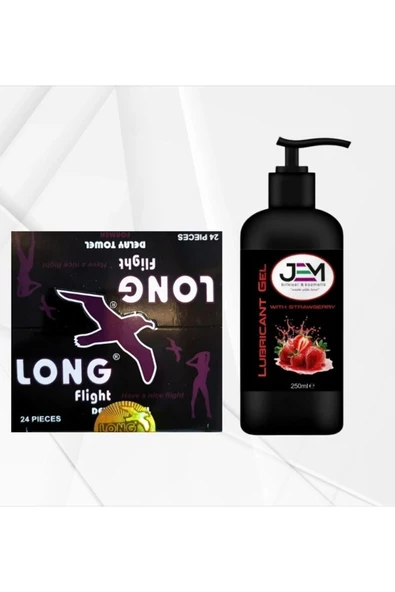 Jem Kozmetik Bitkisel Long Islak Mendil & Lubricant Çilekli Jel - 1